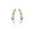 Brinco Ear Cuff com Pedras Color - Imagem 2