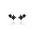 Brinco Ear Cuff Estrela Banho Negro - Imagem 2