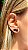 Brinco Ear Cuff Estrela Banho Negro - Imagem 3