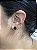 Piercing Fake Esmeralda com Corrente - Imagem 1