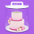 Kit 5 Und Caixa Para Bolo Cake Box  MDF Branco (6mm) - Imagem 1