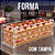 Forma Acrílico 4mm Festival Fatias Tampa 30x10x10 - Imagem 1