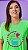 Camiseta Feminina Cupcake Verde - Imagem 1