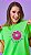 Camiseta Feminina Donuts Verde - Imagem 1