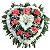 O1 - Coroa de Flores Coração Rosario - Imagem 1