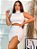 Conjunto Cropped Regata Gola Alta E Saia Curta Justo - Imagem 1