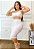 Conjunto Feminino Cropped Alça Fina E Saia Midi Justa - Imagem 1