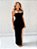 Vestido Longo Com Fenda de Alcinha Costas Trançada - Imagem 1