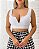 Cropped Feminino Decote V Com Aro Com Bojo Regata - Imagem 3