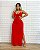 Vestido Longo Alcinha Tubinho Detalhe Lateral Com Fenda - Imagem 3