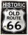 placa decoração historic old route 66 - Imagem 1