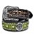 cinto de couro verde com strass - arizona belts 7102ab - Imagem 1