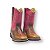 BOTA INFANTIL TORO BOOTS 296 TABACO PINK - Imagem 1