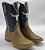 bota bico quadrado fossil cano azul long horn 81159 - vimar - Imagem 1