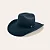 CHAPEU STETSON DE PELO PRETO 64443 - Imagem 1
