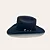 CHAPEU STETSON DE PELO PRETO 64443 - Imagem 4