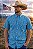 CAMISA ZONA COUNTRY XADREZ MC SLIM MASC VERDE AGUA - Imagem 1