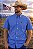 CAMISA ZONA COUNTRY XADREZ MC SLIM MASC AZUL - Imagem 1