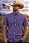 CAMISA ZONA COUNTRY XADREZ MC SLIM MASC ROXO - Imagem 1