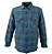 JAQUETA AUSTIN WESTERN FLANELA FORRADA AZUL/VERDE - Imagem 1