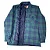 JAQUETA AUSTIN WESTERN FLANELA FORRADA AZUL/VERDE - Imagem 2