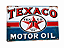 PLACA DECORATIVA TEXACO MOTOR OIL - Imagem 1