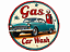 PLACA DECORATIVA GAS CAR WASH - Imagem 1