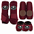 KIT COMPLETO CLOCHE/CANELEIRA/SKID BOOT VINHO BOOTS HORSE 4811 - Imagem 1
