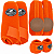 KIT COMPLETO CLOCHE/CANELEIRA/SKID BOOT LARANJA BOOTS HORSE 1354 - Imagem 1