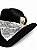 CHAPEU PRALANA ARIZONA SPIRIT ABA/10 QUADRADA PRETO 14728 - Imagem 2