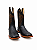 BOTA JACOMO AVESTRUZ LISO FOSSIL OIL PRETO 40022/DML - Imagem 1