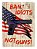 PLACA DECORATIVA BAN IDIOTS - Imagem 1