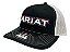 BONE ARIAT PRETO BORDADO BRANCO IMPORTADO - Imagem 1