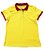 Camisa Polo Feminina Amarela com Gola e Punho Vermelha - Imagem 2