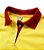 Camisa Polo Feminina Amarela com Gola e Punho Vermelha - Imagem 3