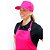 Conjunto de Uniforme Feminino Contendo Boné e Avental Pink com Camisa Polo Preta - Imagem 4