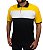Kit com Camisa Polo Amarela, preta e branca Masculina (Kit com 4 peças - Tamanho G) - Imagem 1