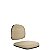 Assento e Encosto para Cadeira de Escritório Secretária costura Parma espuma injetada PRPAE10P Cadeira Brasil - Imagem 2