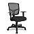 Cadeira Eco Flange Rhodes Braços Reguláveis Executiva Encosto Tela Preta RH111 - Imagem 1