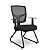 Cadeira Eco Fixa Rhodes Encosto em Tela Executiva com Braços Preta RH107 - Imagem 1