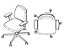 Cadeira Ergonômica Back System NR17 B-UP Executiva Digitador Staff Preta RH200 - Imagem 6