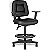 Cadeira Caixa Alta Ergonômica para Portaria, Recepção com Braços Regulável Executiva Siena CB 1474 Preto Sintético FTS - Imagem 2