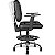 Cadeira Caixa Alta Ergonômica para Portaria, Recepção com Braços Regulável Executiva Siena CB 1404 Preto Sintético FTS - Imagem 1