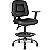 Cadeira Caixa Alta Ergonômica para Portaria, Recepção com Braços Regulável Executiva Siena CB 1404 Preto Sintético FTS - Imagem 3