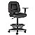 Cadeira Caixa Alta Executiva Giratória para Escritório Braços Reguláveis Siena CB 1475 Preto Sintético FTS - Imagem 1