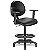 Cadeira Caixa Alta Executiva Giratória para Escritório Braços Reguláveis Ravan RVE07 Preto Sintético - Imagem 1
