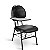 Cadeira Escolar Universitária Executiva Fixa Ravan RVE11 Preto Sintético - Imagem 1