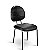 Cadeira Fixa Executiva para Atendimento, Interlocutor Escritório 4 Pés Ravan RVE10 Preto Sintético - Imagem 1