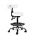 Cadeira Mocho para Maca Estética, Fisioterapia, Odontologia Ergonômico Slim CB 1546 MFS - Imagem 3