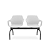 Longarina 2 Lugares Onix OX236 Cadeira Brasil - Imagem 2
